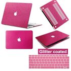 Hot Pink/Rose Sparkle Bling Shiny Hard Glitter Case KB Cover For Macbook Pro Air