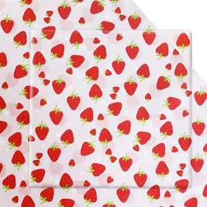 Strawberry Wrapping Paper 7 Sheets Strawberry Party Gift Wrapping Paper Folde... - Picture 1 of 7