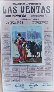 EL YIYO Las Ventas Affiche Corrida Madrid Reina Oliva Peralta Vidrié Vargas 1985 - Picture 1 of 1