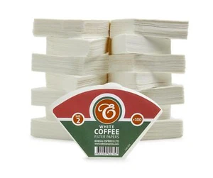 1500 Size 2 Coffee Filter Paper Cones, White Replacement - Picture 1 of 3