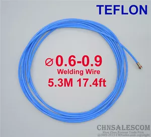 European style MIG MAG PTFE Liner 0.6-0.9 Welding Wire Connectors 5.3M 17.4ft - Picture 1 of 2