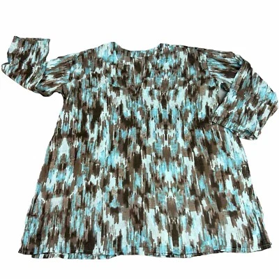 Blusa túnica top de algodón de verano para mujer 2XL boho playa cubierta Lagenlook informal Foto 1 de 4