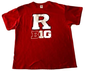 RUTGERS UNIVERSITY SCARLET KNIGHTS  BIG 10  SIZE 2XL T-SHIRT By DELTA PRO WEIGHT - Picture 1 of 3