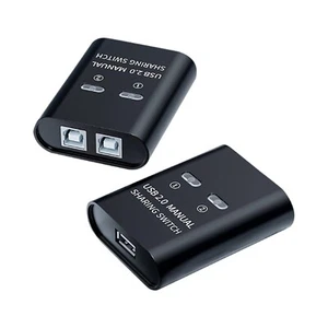 2 in 1 out USB 2.0 Switcher Sharing Hub Manual Key Switch For Computer Printer - Picture 1 of 18
