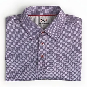 Johnston & Murphy XC 4 Performance Poloshirt Herren Gr. XL blau rot - Bild 1 von 9