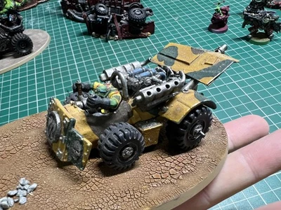 Warhammer 40K Orks,  custom war buggy Well Painted speed freeks gorkamorka  - Image 1 of 4