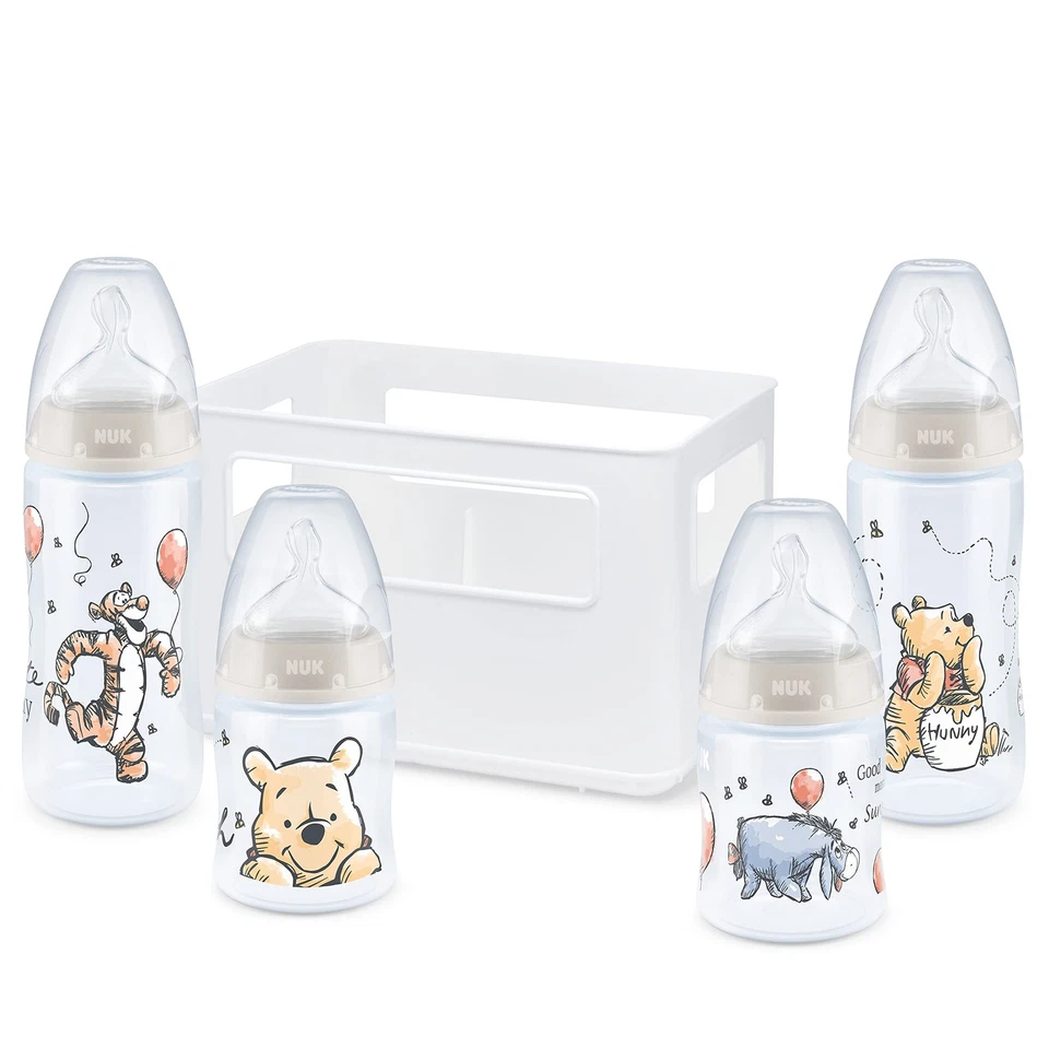 NUK First Choice Babyflaschen Starter Set Anti-KoliK-Ventil BPA- 5 Stk.