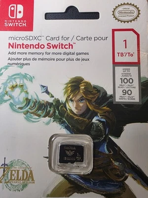 SanDisk 1TB Micro SD microSDXC Memory Card for Nintendo Switch - Zelda Theme - Image 1 of 3