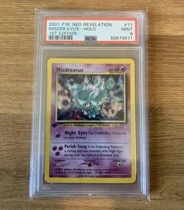 PSA 9 Mint - Misdreavus 11/64 1st Edition Holo Neo Revelation Pokémon TCG - Bild 1 von 5