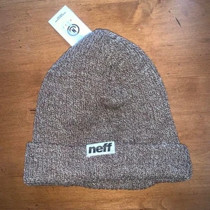 Beanie Neff Fold Heather Pine Twill unisex taglia unica nuovo con etichette - Foto 1 di 4