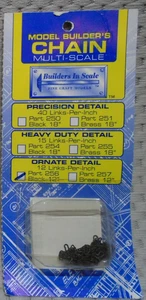 MODEL BUILDERS CHAIN #256 12 LINKS PER INCH 12" TOTAL LENGTH NEW IN PACKAGE - Picture 1 of 2