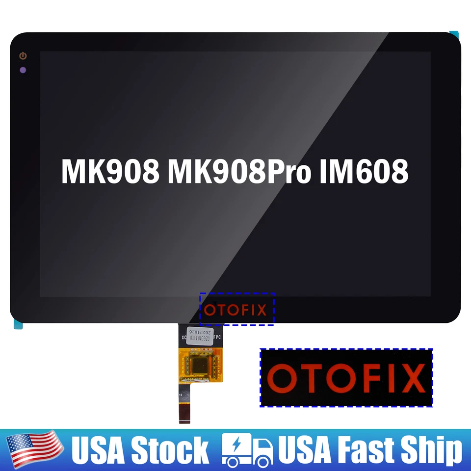 Digitizer LCD Display Touch Screen For Autel MaxiCOM MK908 MK908Pro MaxiIM IM608 - Image 1 of 4