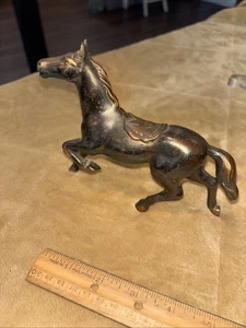 Vintage cast-iron/bronze horse. Saddle Miami Florida - Picture 1 of 8
