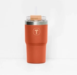 Tupperware Big T Tumbler Insulated Double Walled 21 oz Marigold Muse New In Box - Picture 1 of 3