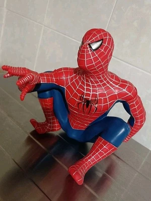 Spiderman Uomo Ragno Vintage 2004 Bottiglia Bagnoschiuma Vuota 12 Cm Alto Raro - Immagine 1 di 4