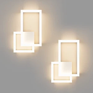 Modern LED Wall Sconce Lighting Fixture 2-Pack Aluminum Up and Down 20W LED M... - Picture 1 of 7