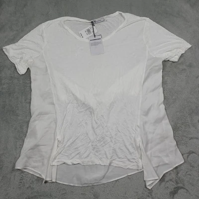 Top Alexander Wang para mujer grande blanco transparente manga corta informal ligero nuevo con etiquetas Foto 1 de 4