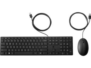 HP Wired Desktop 320MK Mouse and Keyboard,USB (9SR36UT#ABA) - Afbeelding 1 van 5