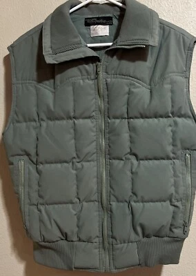 Vintage Women’s Puffer Vest Roffe Quilted Down Filled Made In USA Sz Large J1084 - Image 1 of 4