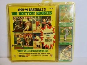 PUNTUACIÓN 1990-91 de los 100 mejores novatos de béisbol sellados - Imagen 1 de 3