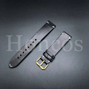 22MM GLATTLEDER UHRENBAND ARMBAND PASST FÜR MOVADO BOLD 3600432 UHR SCHWARZ G - Bild 1 von 4