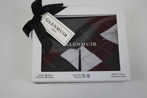 GLENMUIR Women's 3 Pairs Crew Socks Shoe size 5-9 New - Picture 1 of 2