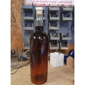 Braun Glas 20 21 Zoll Display Flasche Korken versiegelt Made in Scotland Deko - Bild 1 von 8