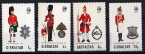 U9631 GIBRALTAR 1971 Military Uniforms (IiI) MNH - Picture 1 of 1