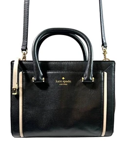 Kate Spade Garret Street Black Orley Leather Crossbody & Adjustable Purse, Bag - Picture 1 of 9