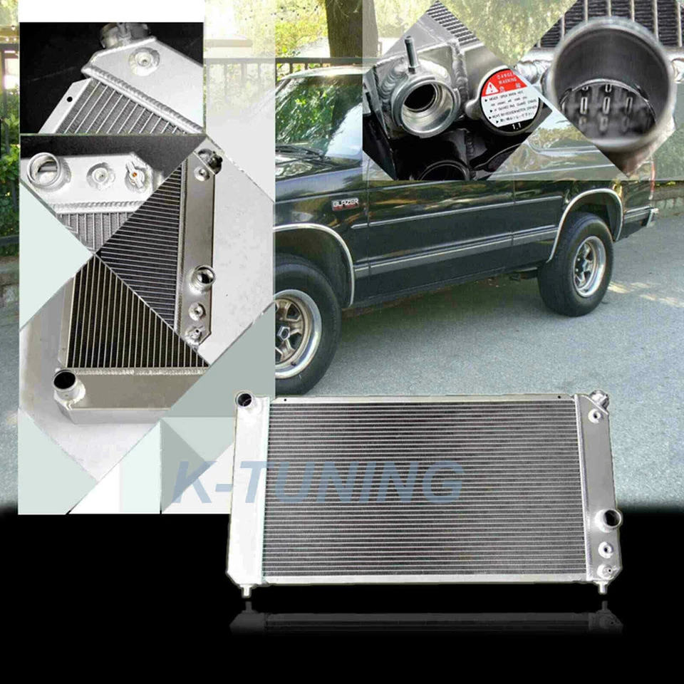 RADIADOR DE ALUMINIO PARA CHEVY BLAZER 1996-2005/S10/JIMMY/SONAMA 3 FILAS 4,3 L V6 solamente Foto 1 de 4