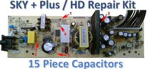 KIT RIPARAZIONE Thomson SKY+ Plus / HD - DSI8210CS DSI8215 AGGIORNAMENTO scheda alimentazione 15 pz - Foto 1 di 3