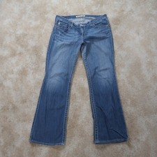 Big Star Women's Maddie Bootcut Mid Rise Jeans Size 34L Stretch Blue Denim