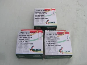 3 x VITTORIA ULTRALITE SPORT TOURING INNER TUBES - PRESTA VALVE - 700x25/28 BNIB - Picture 1 of 2