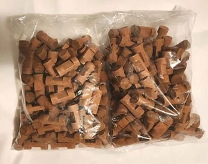 Large lot Small WOOD Lincoln Logs 200+ Pieces - Picture 1 of 2