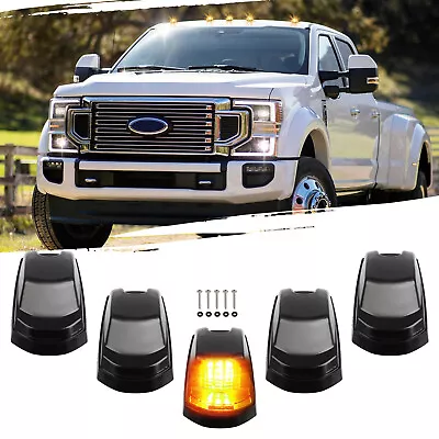 5x Cab Marker Rooftop Running Light Amber For 17-2022 Ford F250 F350 Super Duty - Image 1 of 4