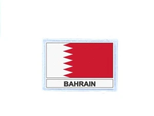Patch toppe toppa stampato termoadesiva bandiera BRN bahrein - Picture 1 of 1