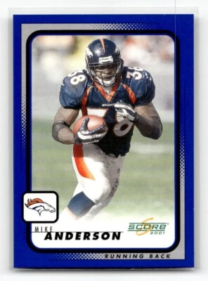 Mike Anderson 2001 Score #64 Football Cards Football Card - Image 1 of 2
