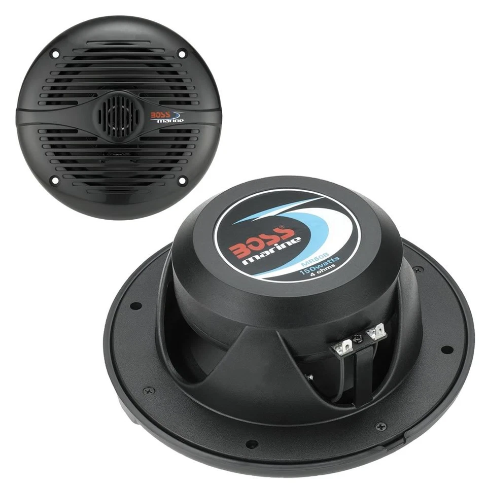Boss Marine MR50 B casse nautiche nere 150W art. 240-3620 - Immagine 1 di 1