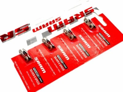 Cadena PowerLink SRAM 8 velocidades enlace rápido/conector, negro, 4 eslabones, eslabón de alimentación Foto 1 de 2