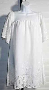 Solitaire Swim White Eyelet Swim Cover Top Size L NWT - Picture 1 of 2