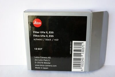 Leica UVa II E55 55mm Filter 13037 Case only - Image 1 of 4