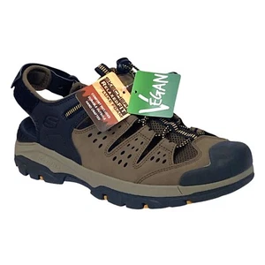 Skechers Men's 11 Tresman Menard Sandals Vegan Brown and Black - Bild 1 von 14