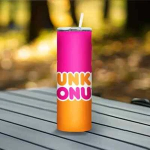 Insulated Tumbler Stainless Steel Dunkin Coffee Donuts Vacuum Mug Travel 20oz - Picture 1 of 3