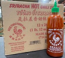 【Full Case】 Huy Fong Sriracha Hot Chili Sauce 28oz*12 Bottles . BBD:Jun/2025.