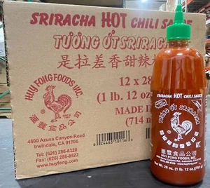 【Full Case】 Huy Fong Sriracha Hot Chili Sauce 28oz*12 Bottles . - Picture 1 of 2