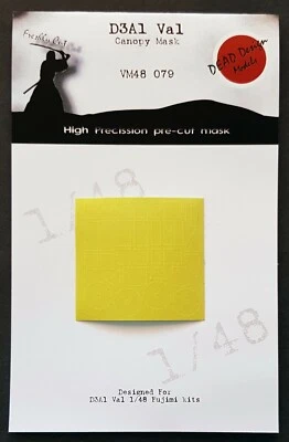 D3A1 Val Canopy Mask for 1/48 Fujimi DEAD Design VM48079 NEW - Image 1 of 4