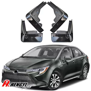 Black Painted Mud Flaps Guard Splash Flare For Toyota Corolla Sedan 2020-2023 - Bild 1 von 5