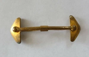 Vintage Rink-Less Collar Clasp Bar Clip 1940s - Picture 1 of 5