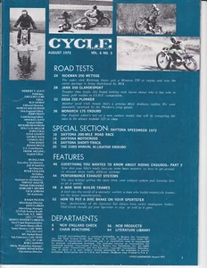 Vintage Cycle Illustrated Magazine August 1972 - Rickman Jawa Ossa Monarch - Bild 1 von 2
