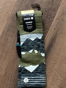 NWT Medium 6-8.5 Stance Performance FreshTek Snow Lonely Peaks Merino Wool Socks - Picture 1 of 4
